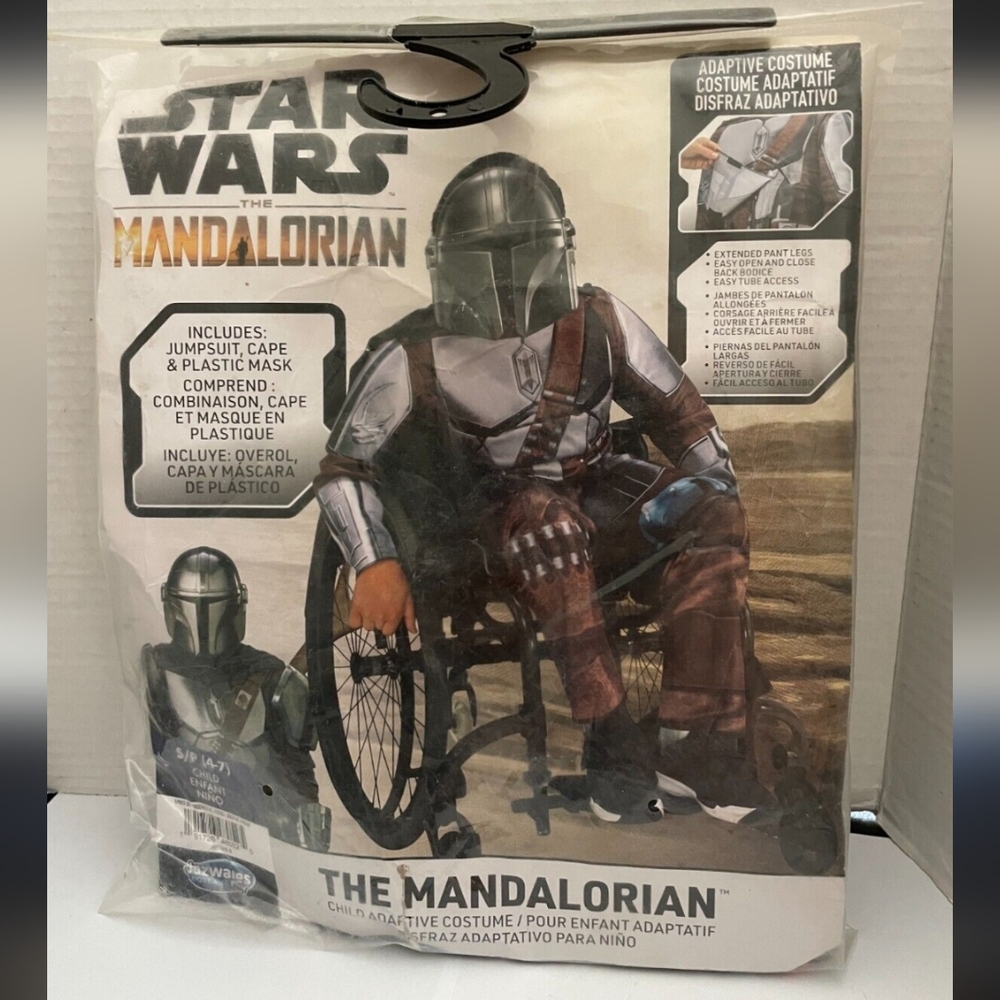 Kids' Star Wars MANDALORIAN Costume Jumpsuit‎ with Mask Child